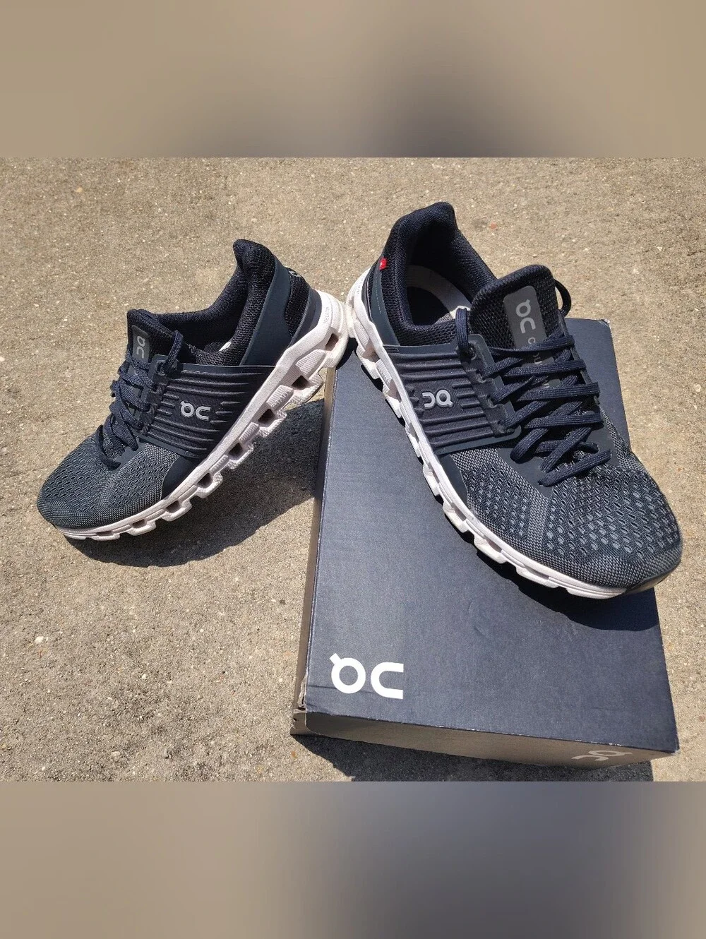 On Cloudswift Wo 9.5/M 8 Black Rock CloudTec Running Shoes